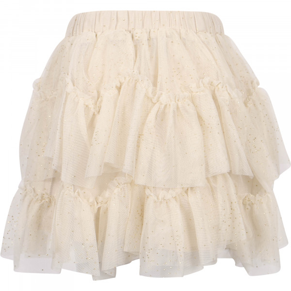 Ruffled Skirt in Beige