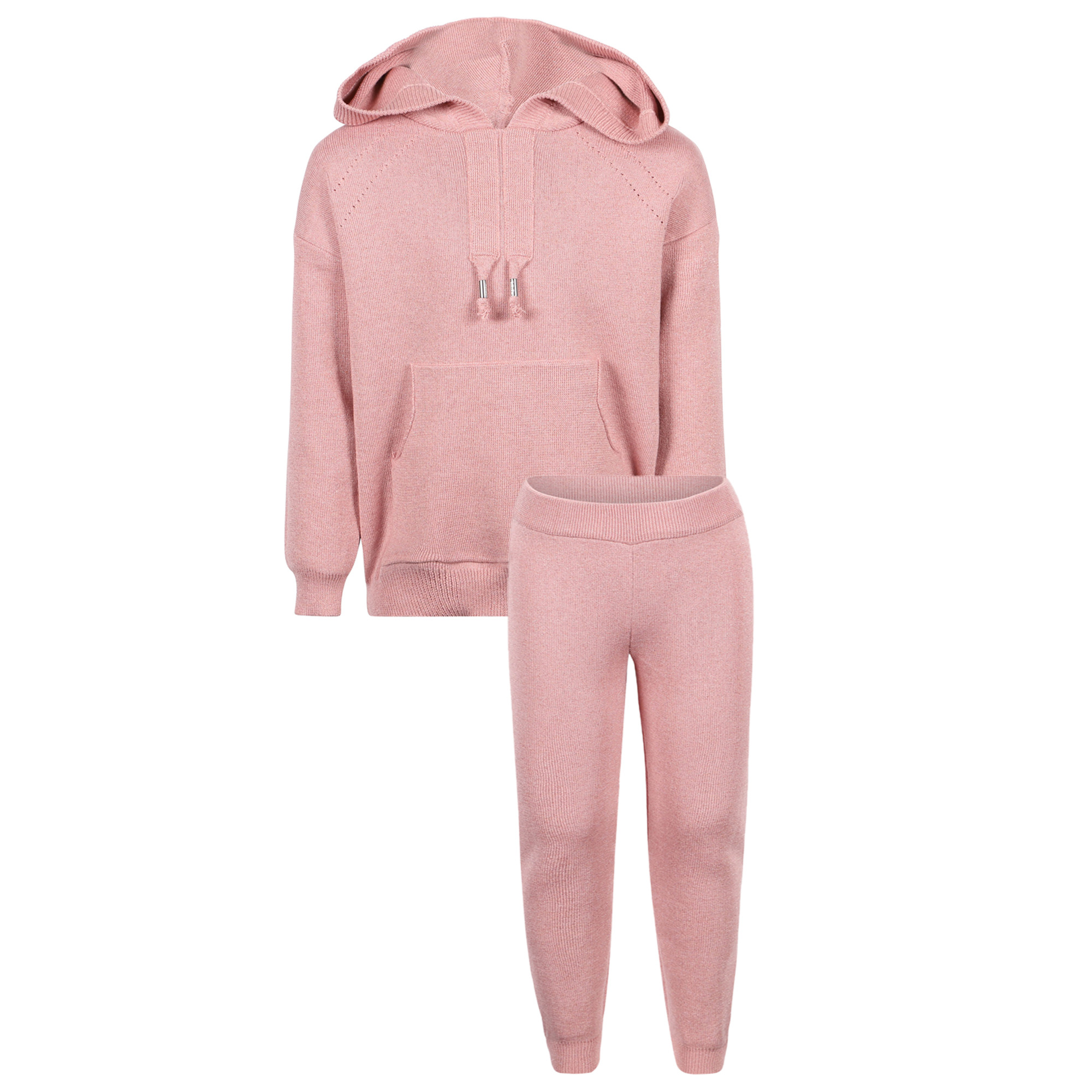 Mayoral Jersey Hoodie and Pants Set in Pink â BAMBINIFASHION.COM