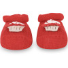 Cupcake Applique Baby Shoes in Red