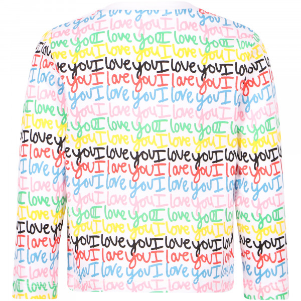 I love You Organic Cotton Long-Sleeved T-Shirt in White