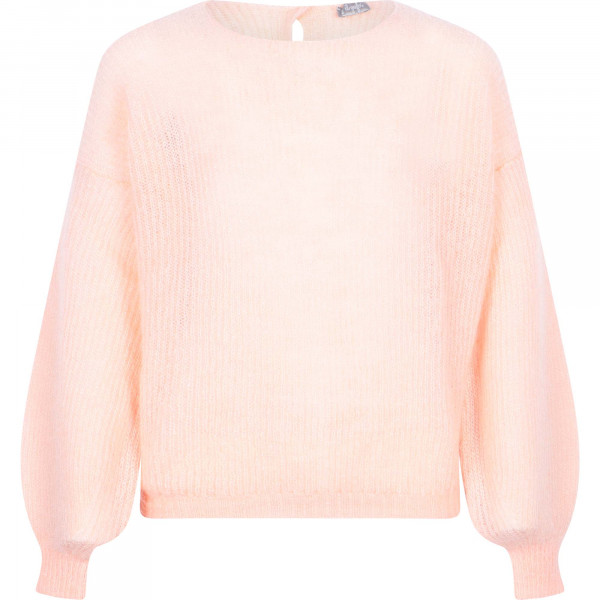 Mohair Knit Sweater in Light Pink