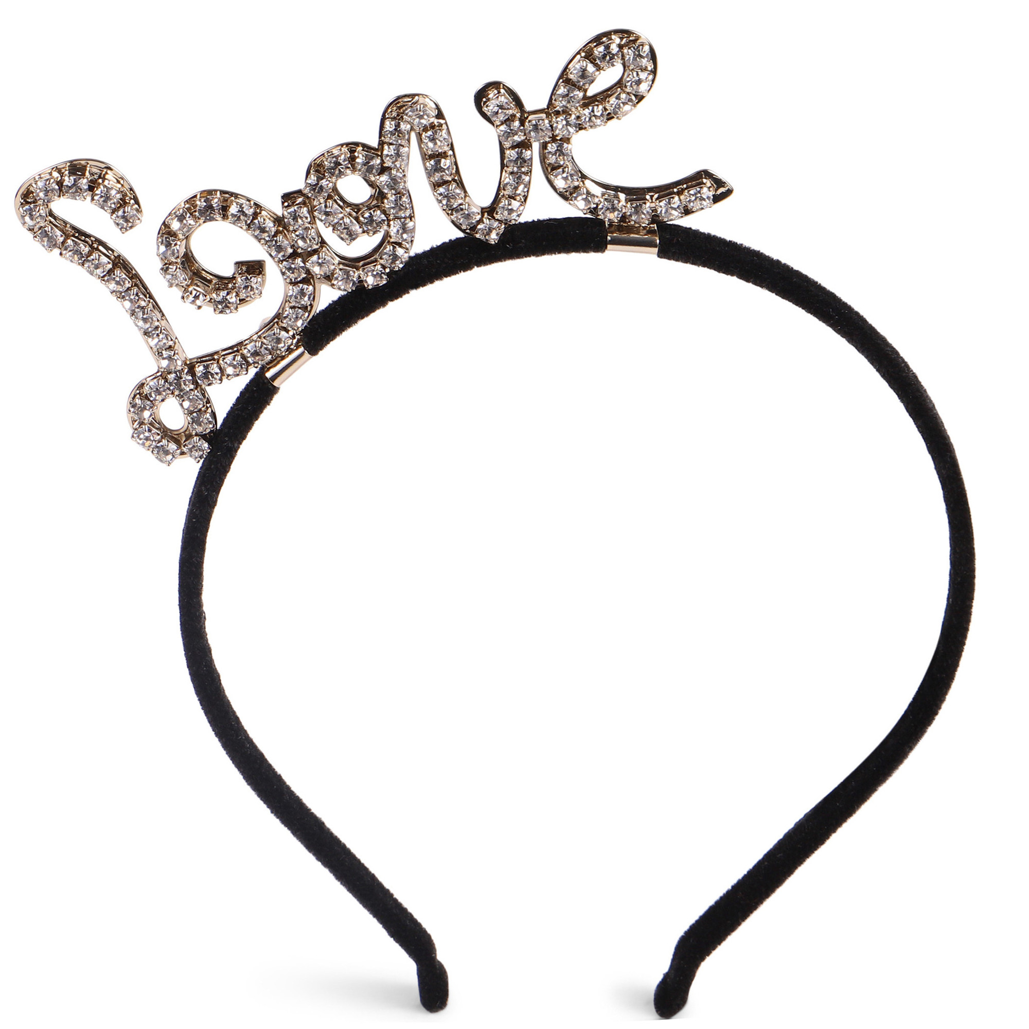 Girls Diamante "Love" Headband —