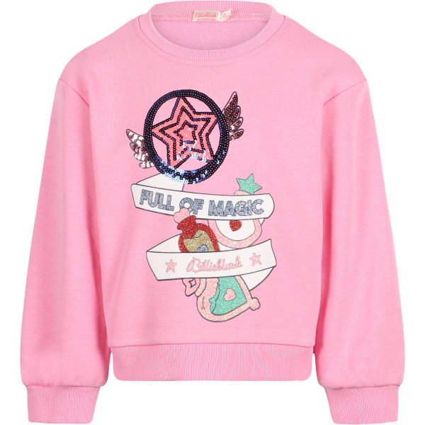 Full of Magic Glittery Sweatshirt in Pink