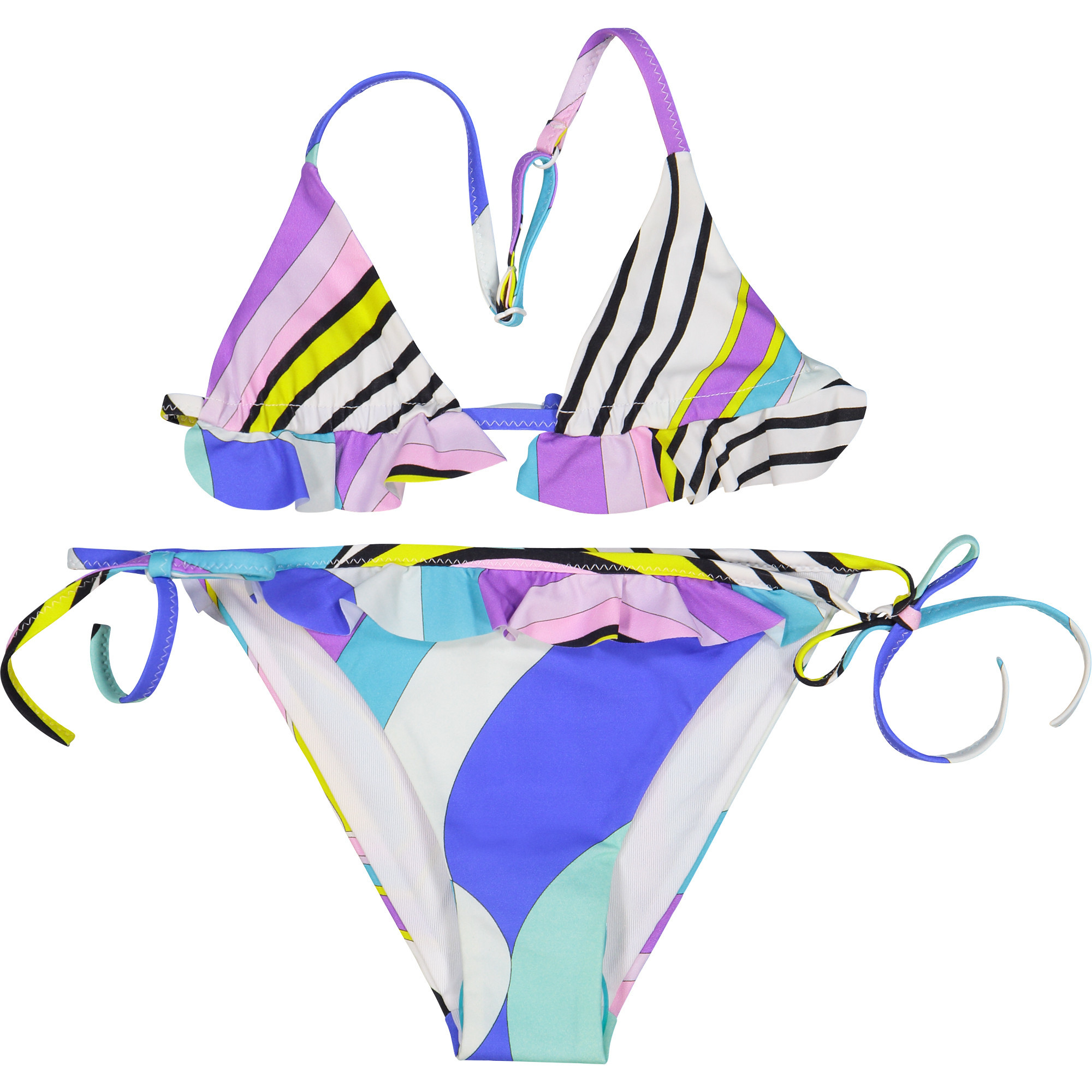 Emilio Pucci Girls Geometric 2 Piece Bikini