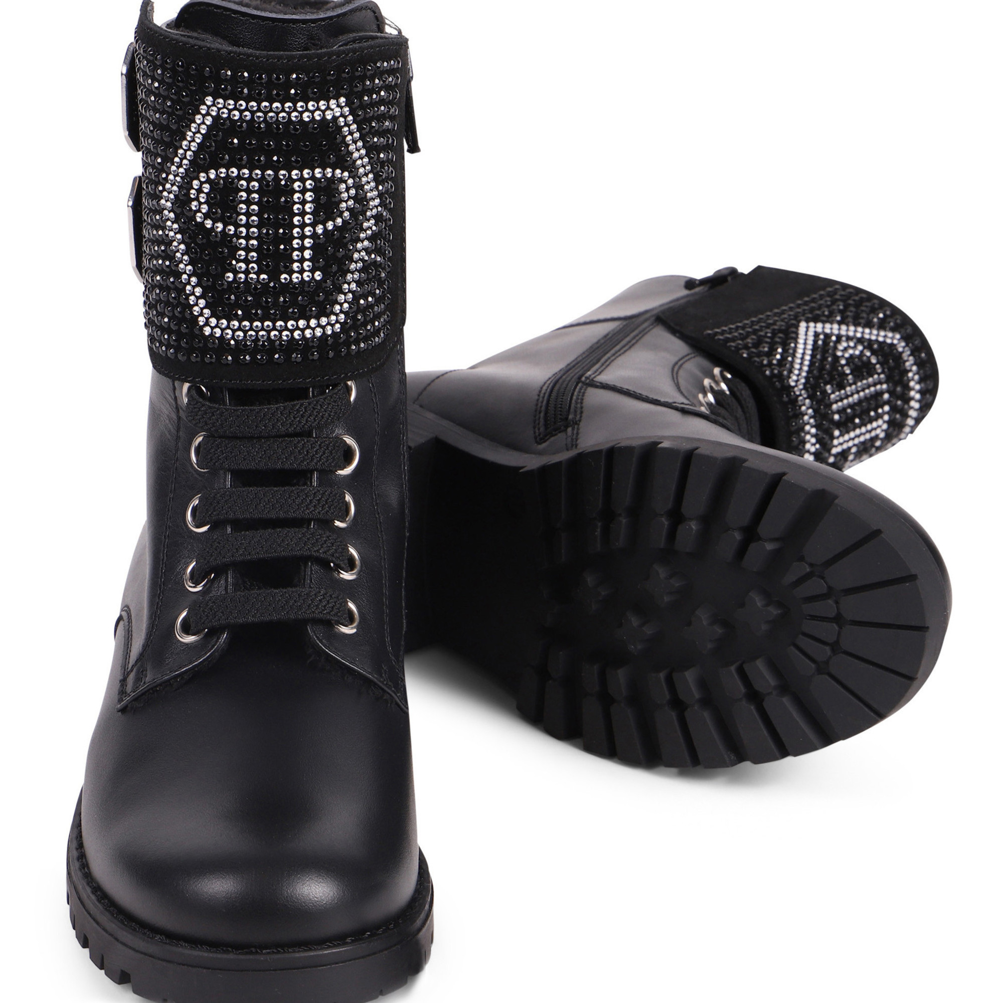 philipp plein crystal boots