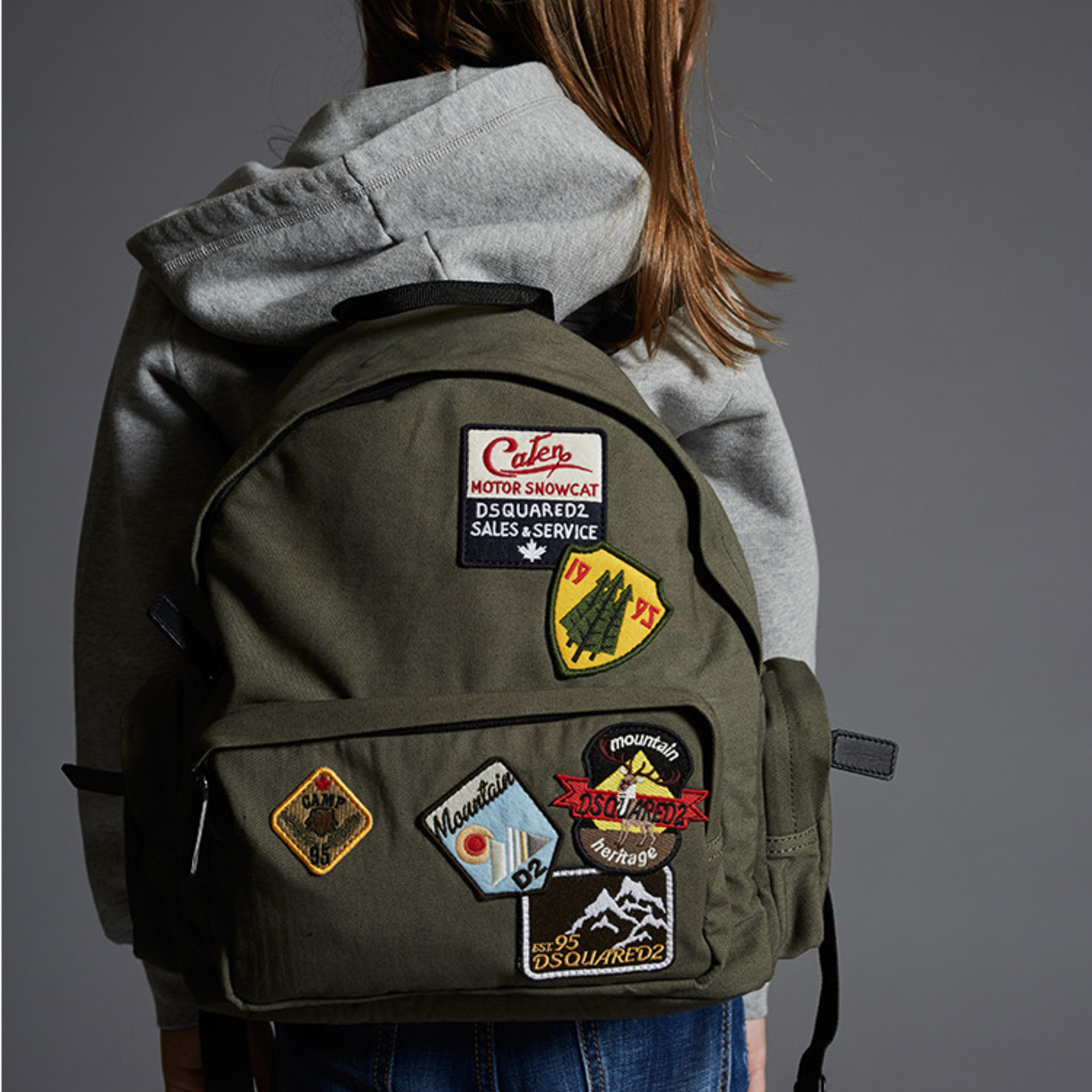 Dsquared2 Boys Backpack with Travel Patches —