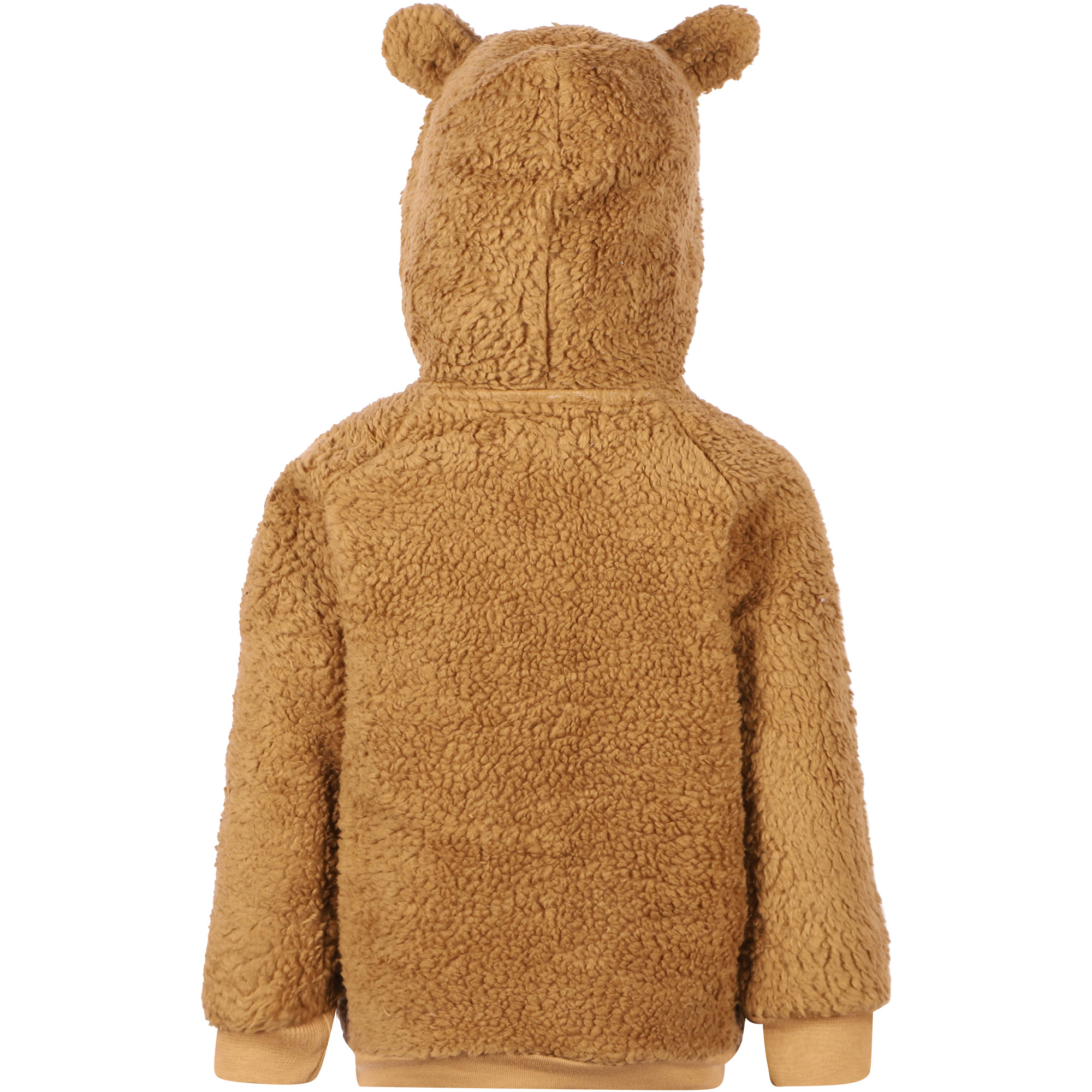 fuzzy brown jacket with hood