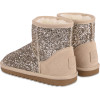 Glittery Winter Boots with Faux Fur Interior in Bronze