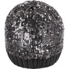 Shiny Sequins All Over Woolen Winter Cap in Silver