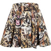 Tigers Print Logo Skirt in Brown