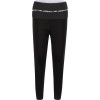 Branded Elastic Waist Leggings in Black