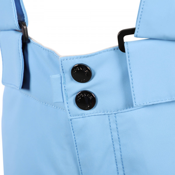 Padded Logo Ski Dungarees in Blue