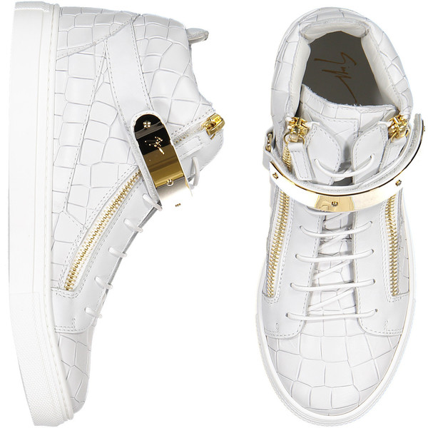giuseppe crocodile pattern sneakers