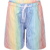 Colorful Striped Swimming Trunks