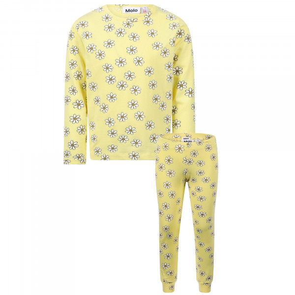 Floral Print Playsuit Set in Yellow