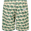 Palm Trees Swimming Shorts in Green and Yellow