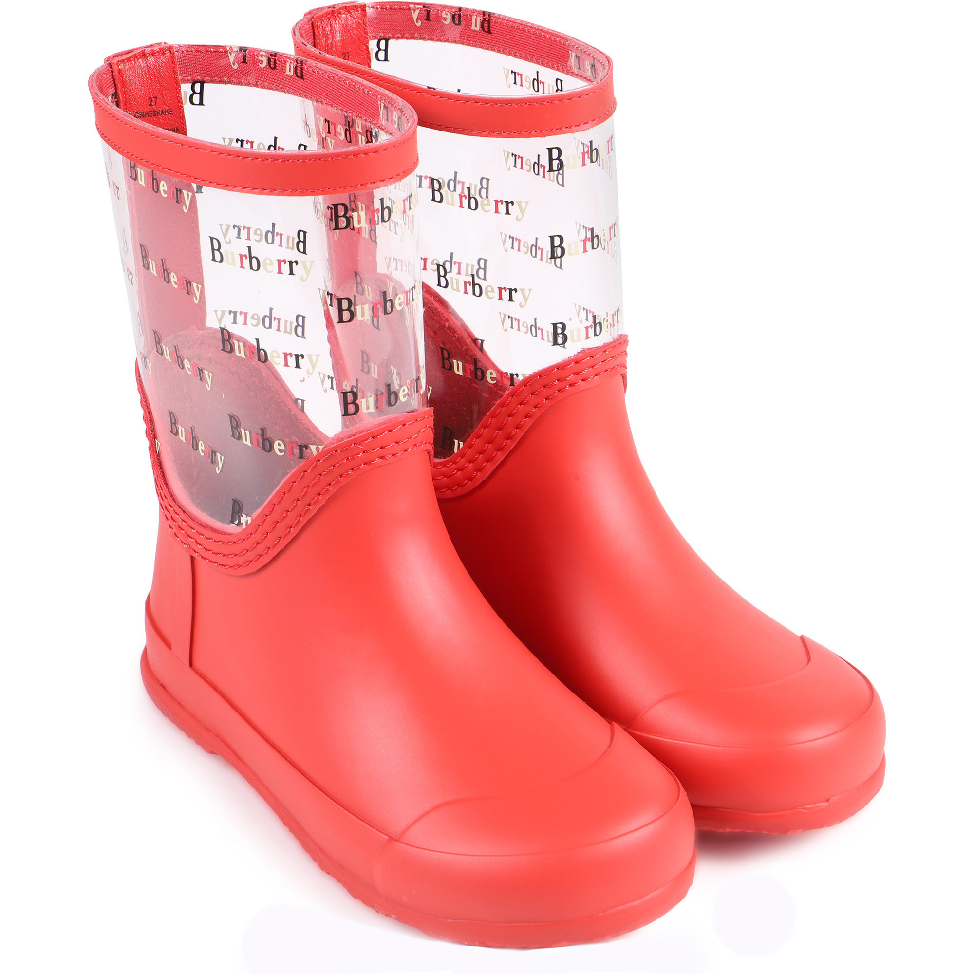 burberry print rain boots