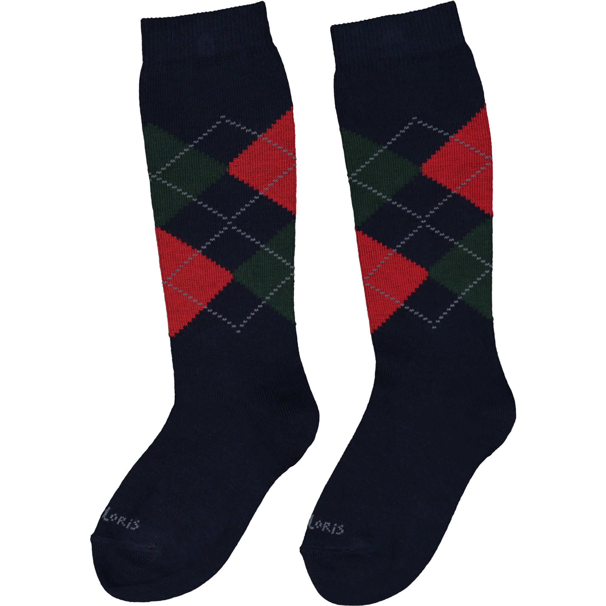Story Loris Boys Argyle Knit Socks in Navy —