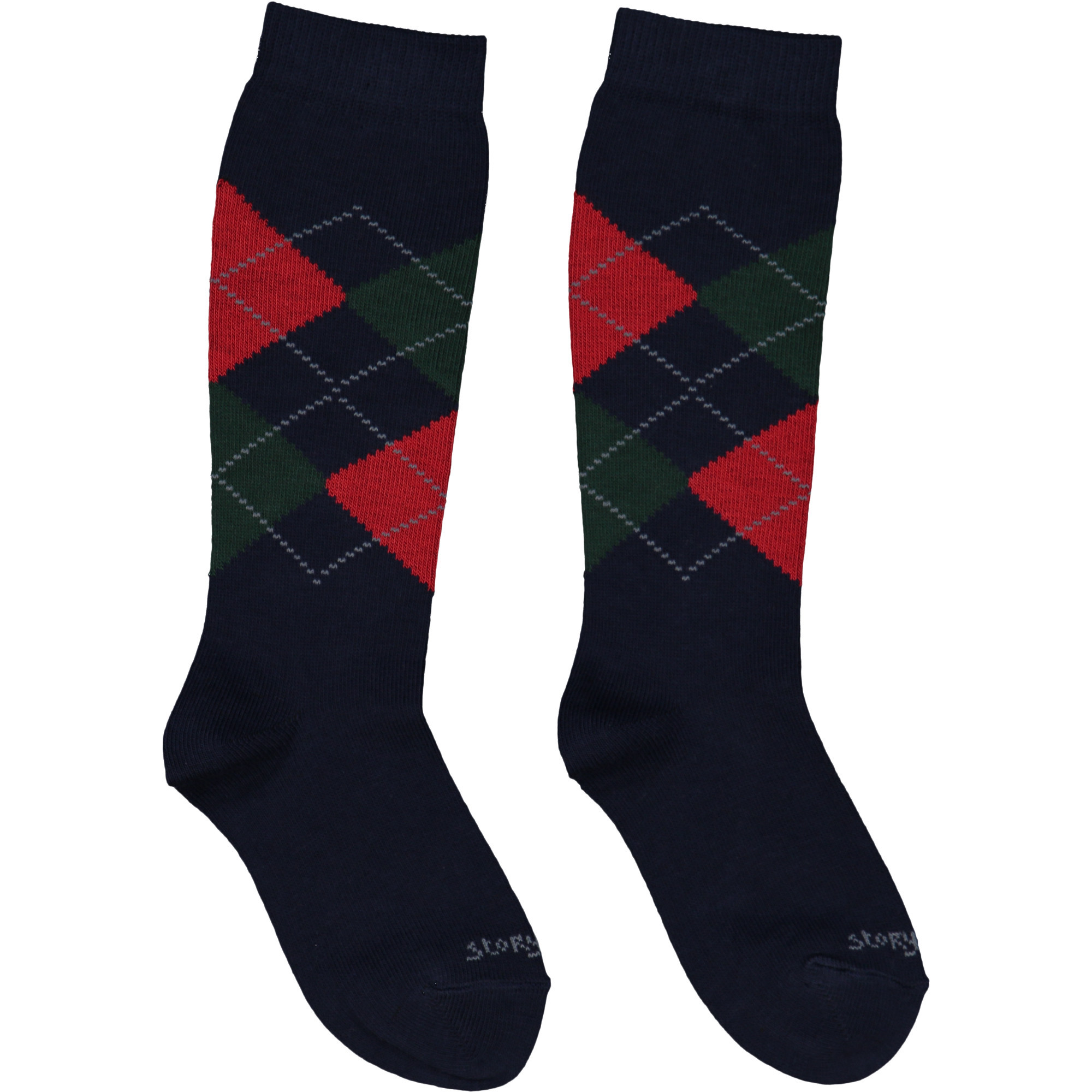 Story Loris Boys Argyle Knit Socks in Navy — BAMBINIFASHION.COM