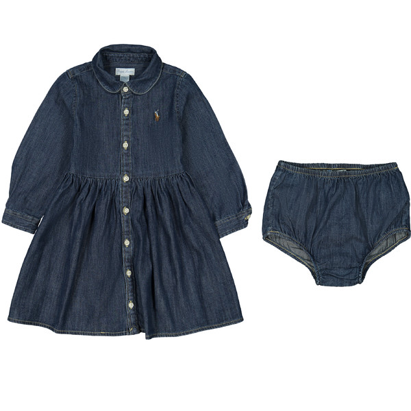 Ralph lauren baby denim dress clearance