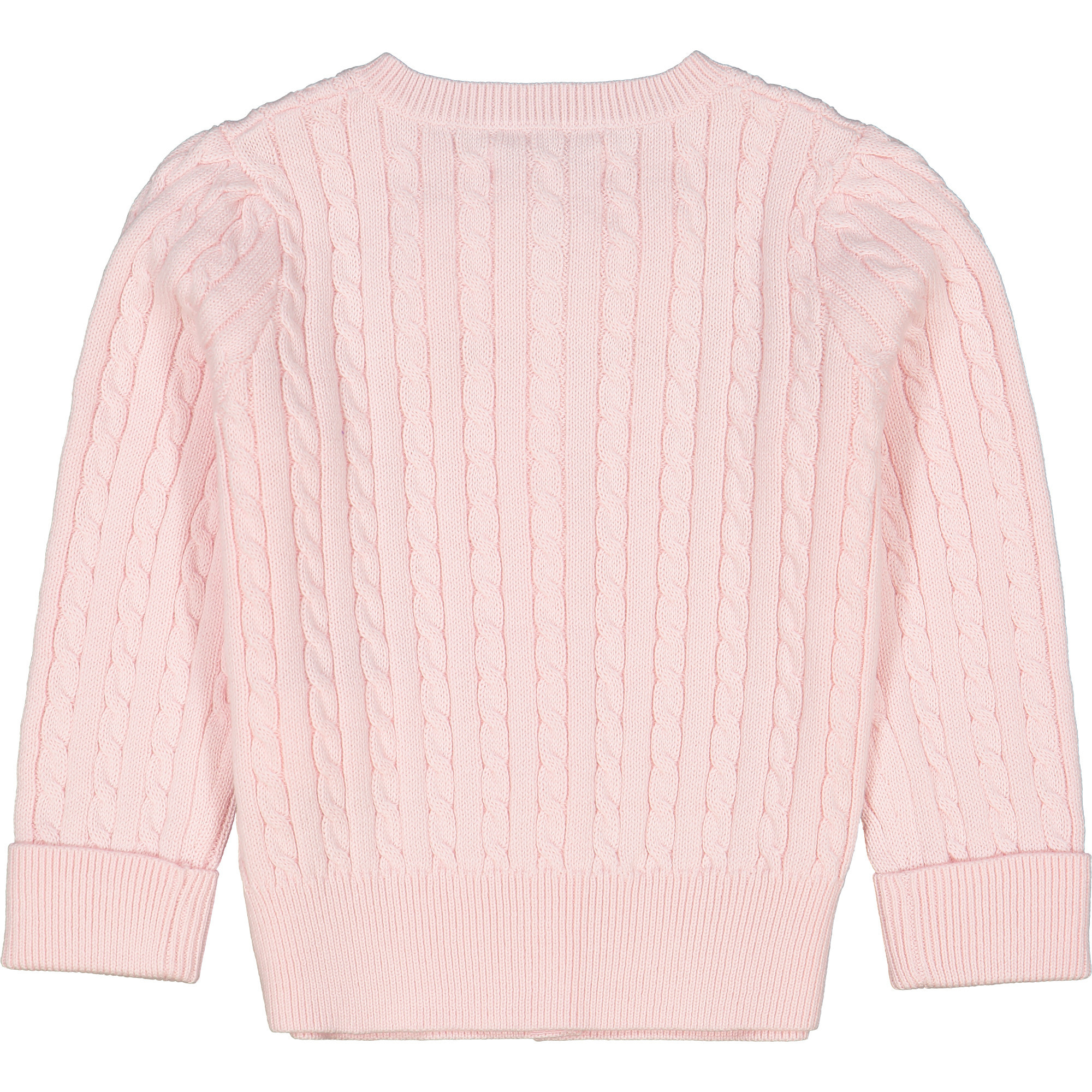 Polo Ralph Lauren Baby Cable Knit Cardigan in Light Pink ...