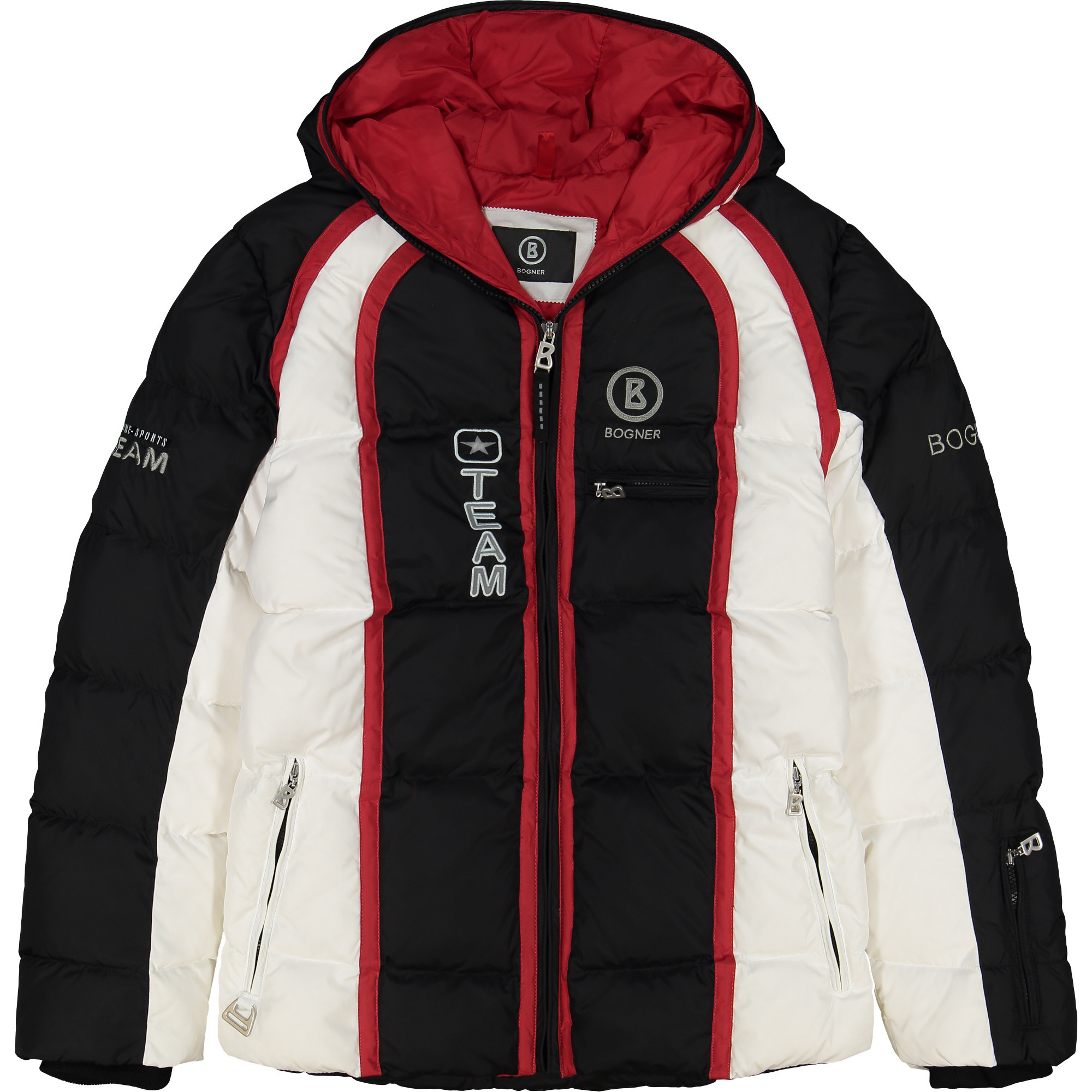 Bogner Boys Team Ski Jacket In Black White Bambinifashion Com