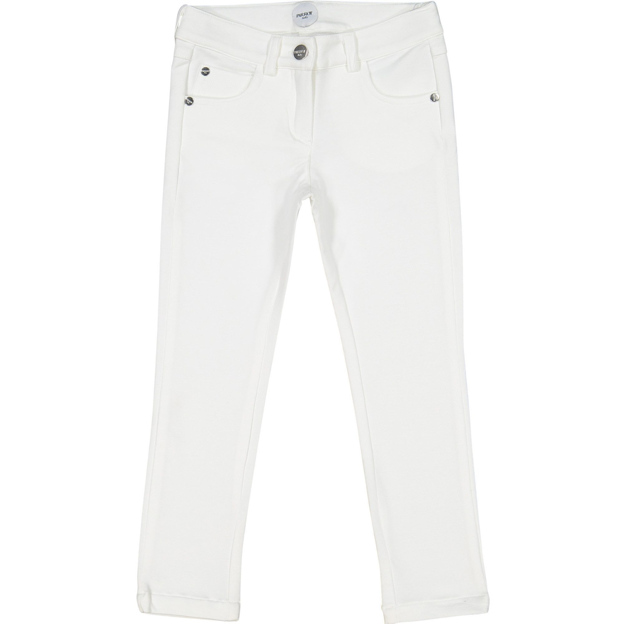 Parrot Girls Classic Slim Fit White Jeans