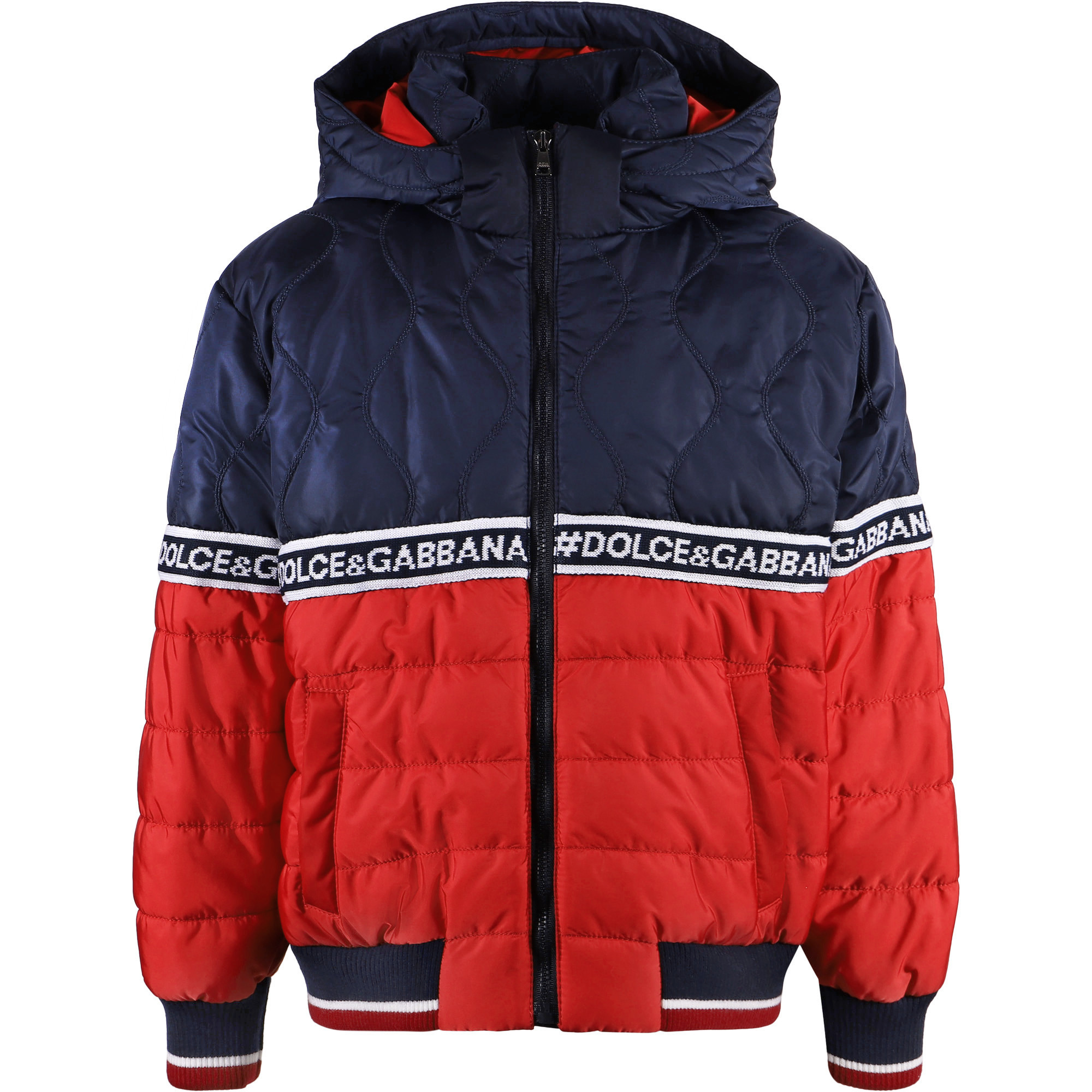 boys red padded coat