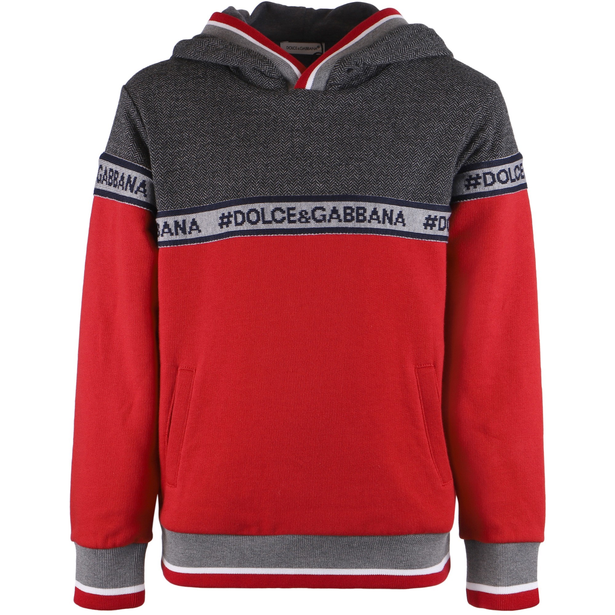 dolce and gabbana red hoodie