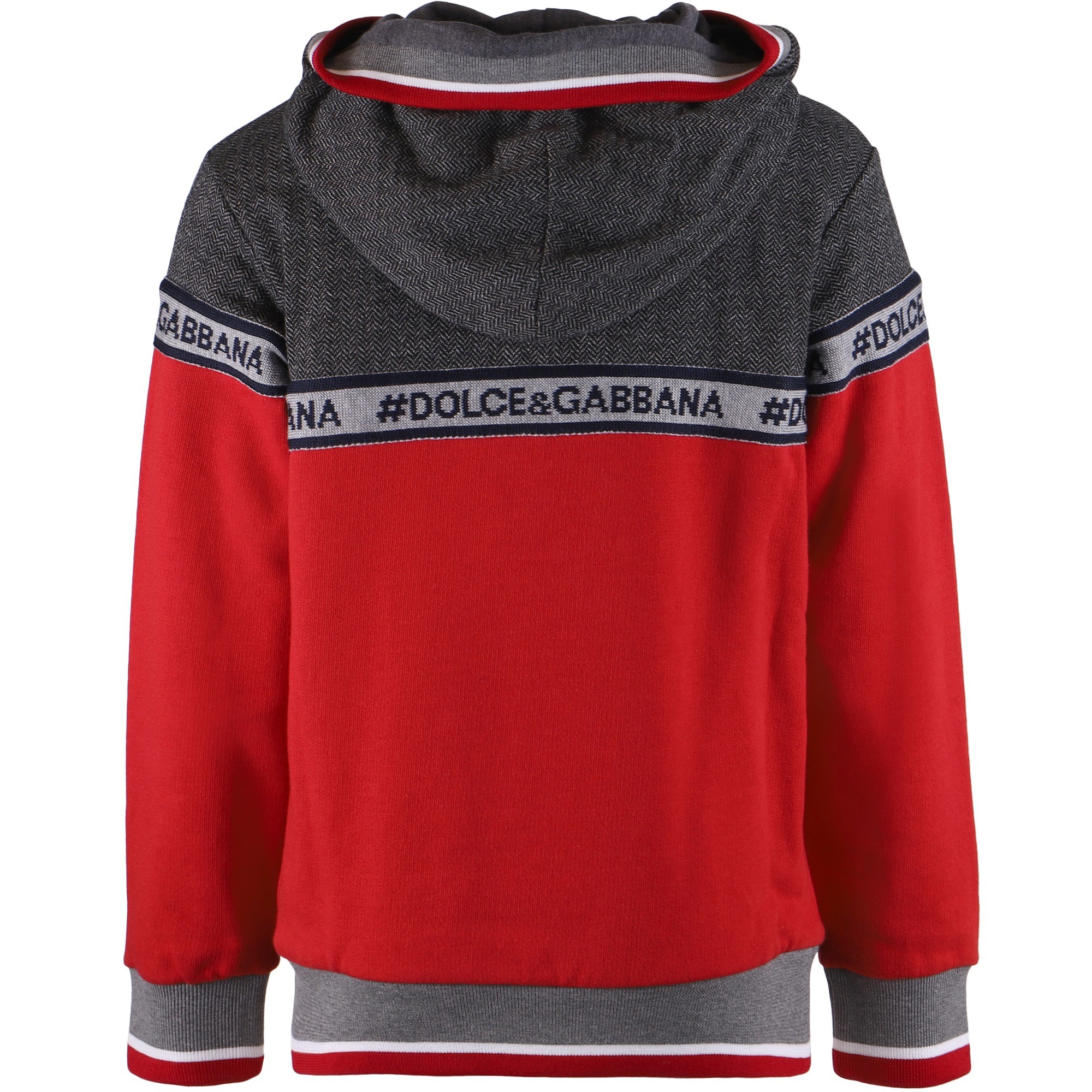 Dolce Gabbana Boys Knit Herringbone Tweed Hoodie Bambinifashion Com