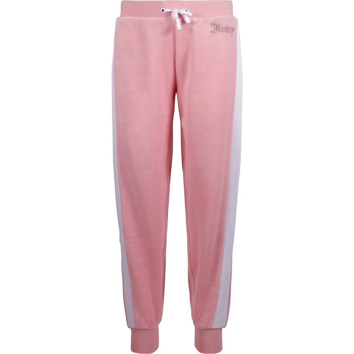 pink velour track pants