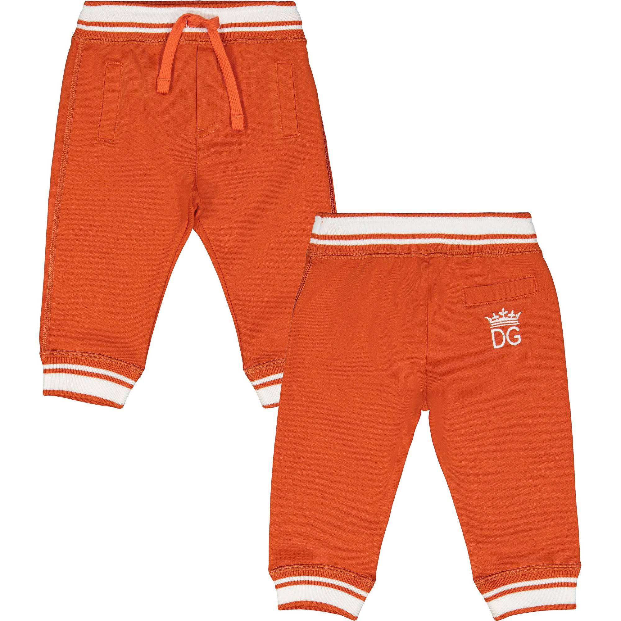 Dolce & Gabbana Baby Tracksuit Pants in Orange