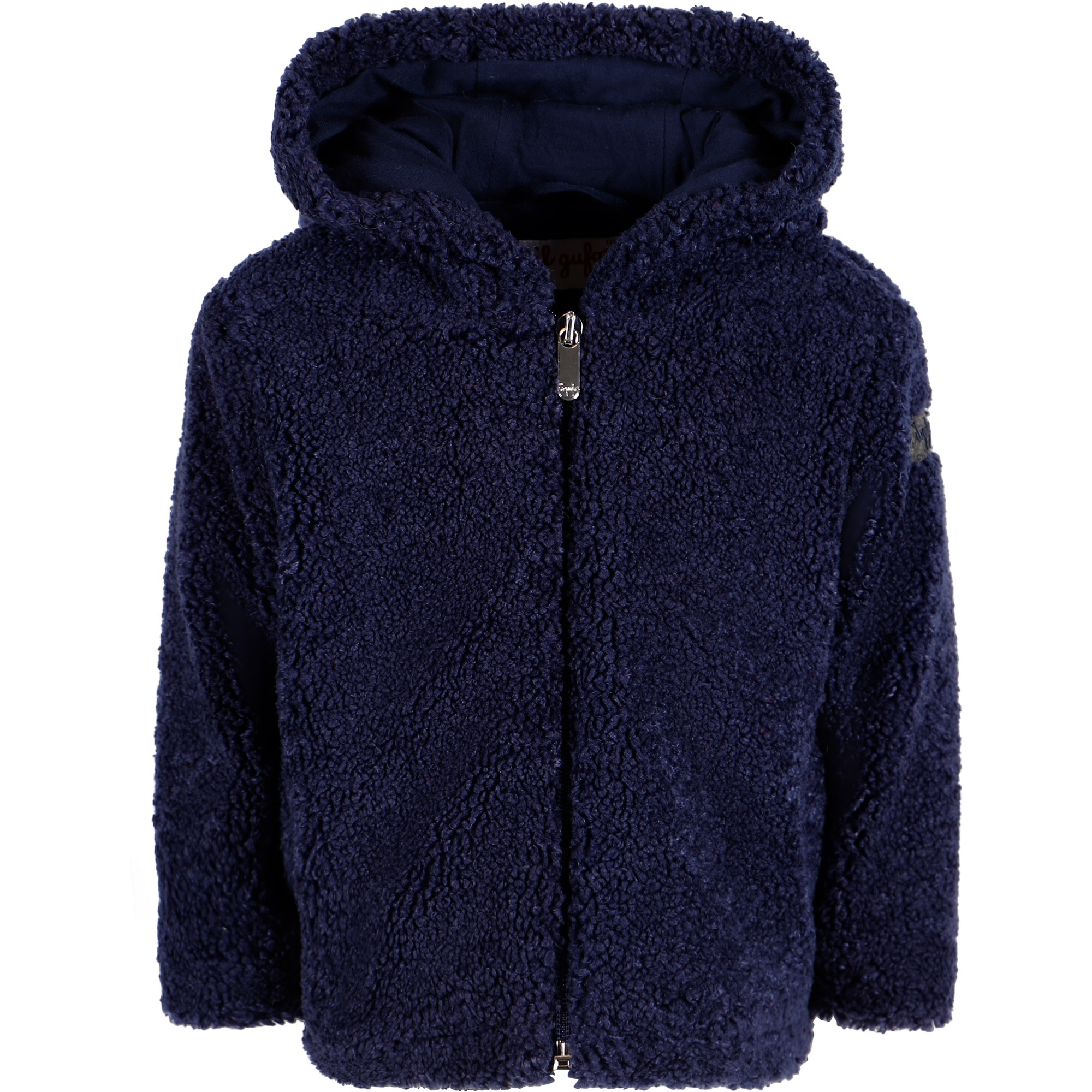 Il Gufo Baby Bear Fleece Jacket in Dark Blue —