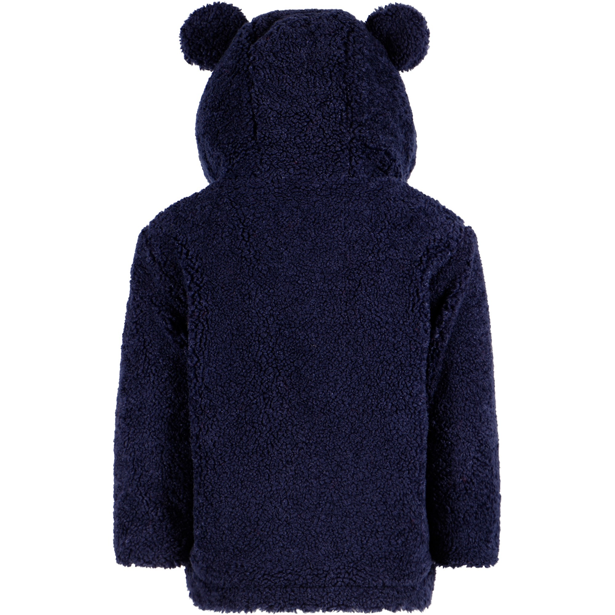 Il Gufo Baby Bear Fleece Jacket in Dark Blue —