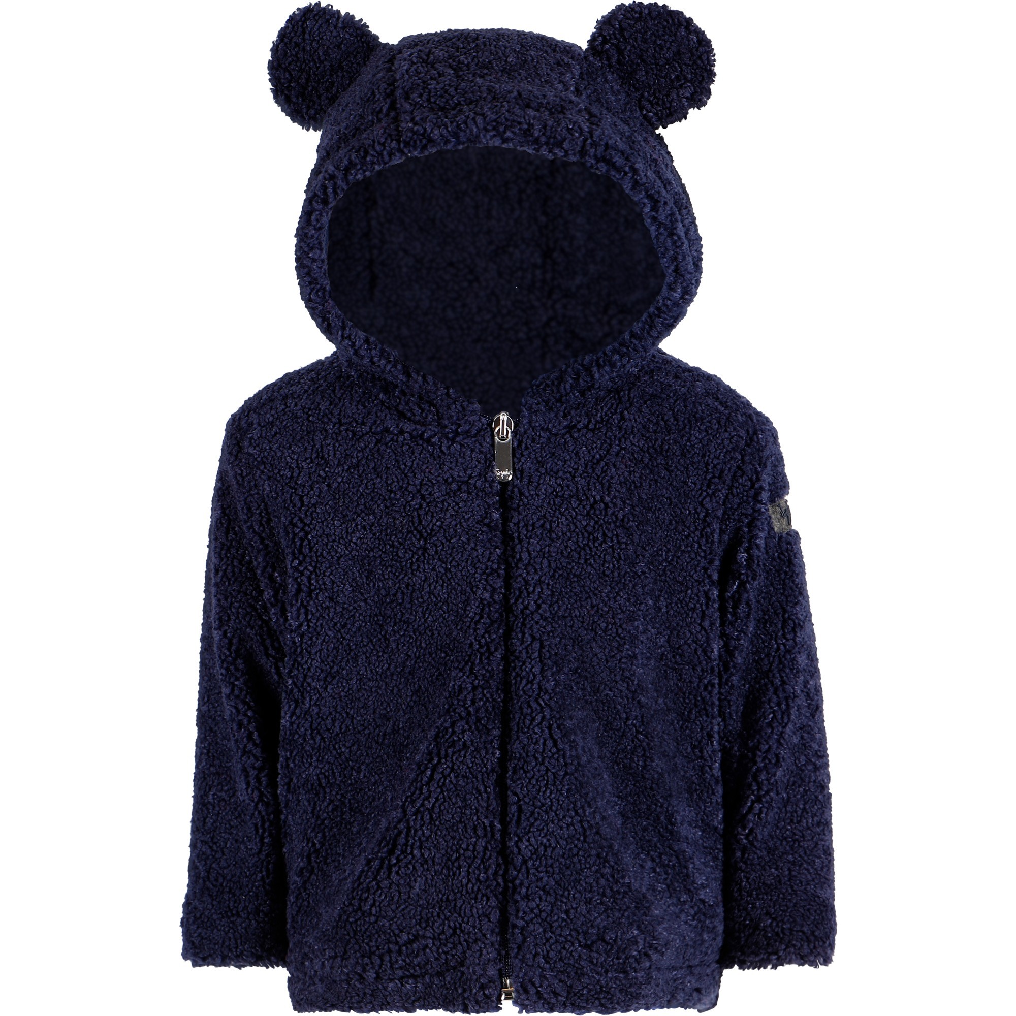 Il Gufo Baby Bear Fleece Jacket in Dark Blue —