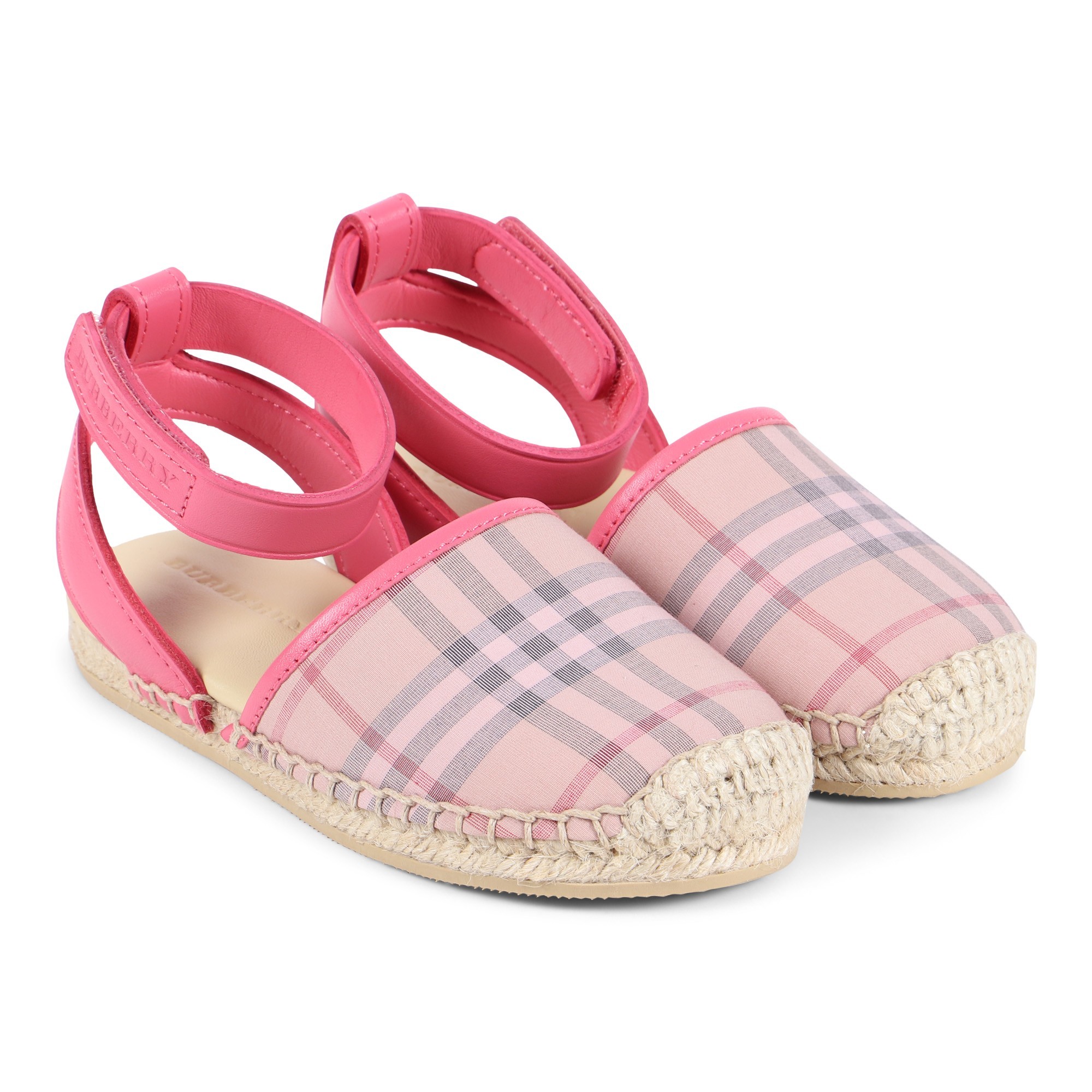 Burberry Girls Tartan Espadrilles in Pink
