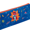 Spaceman Print Pencil Case in Blue