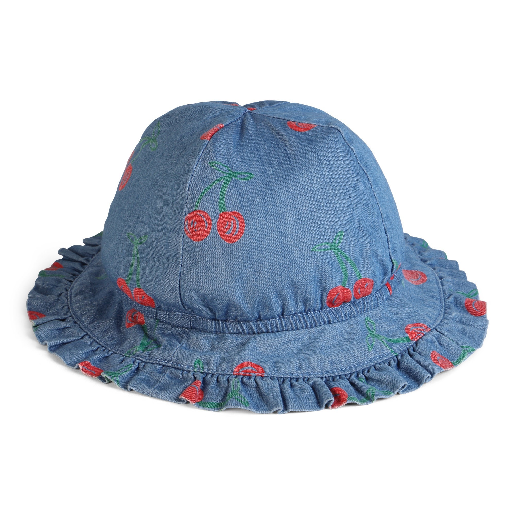 Stella McCartney Baby Cherry Print Chambray Hat