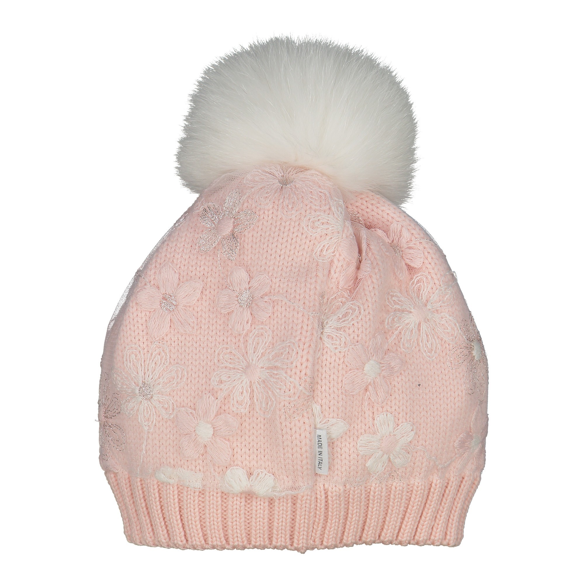 pink pom pom hat