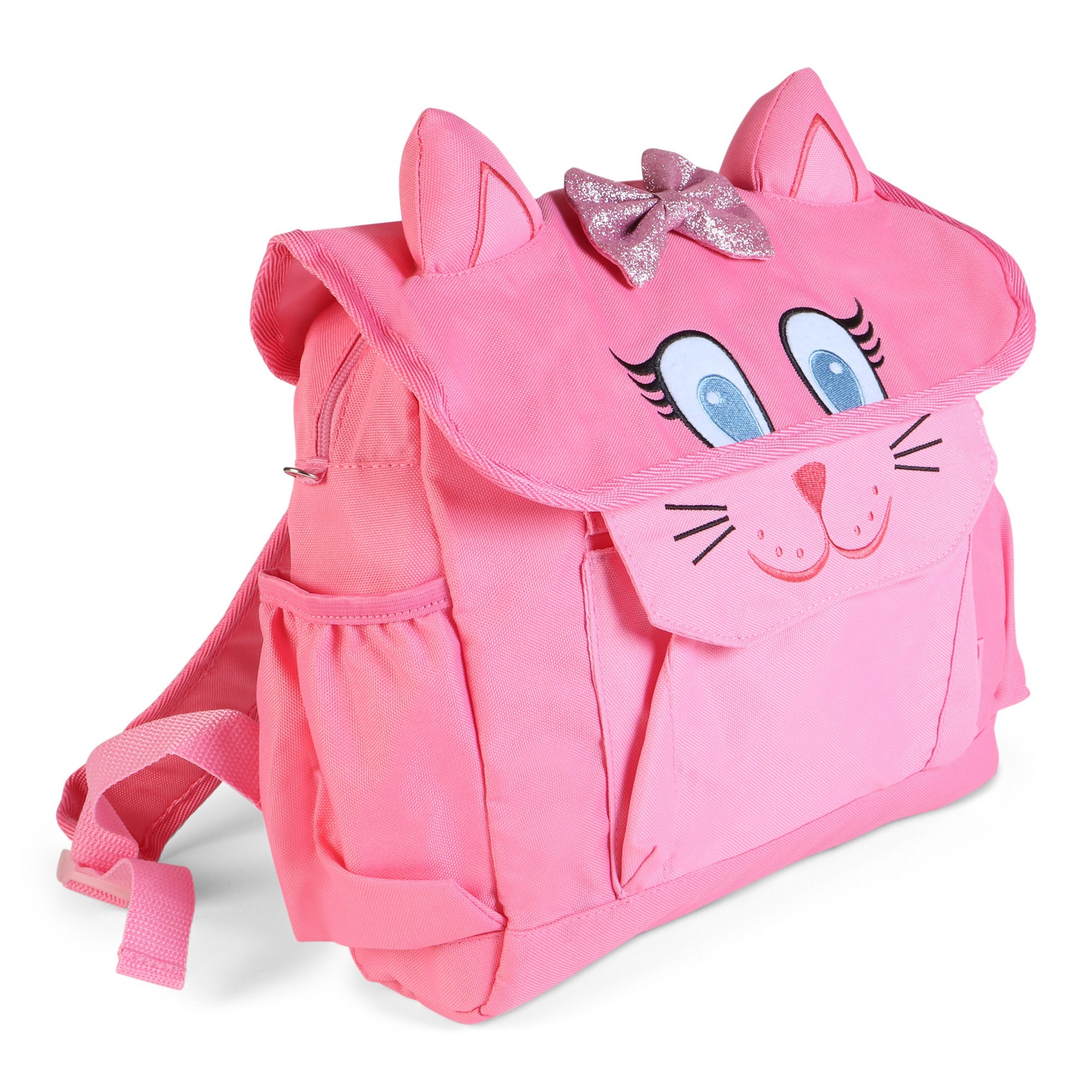 Bixbee Girls Kitty Cat Sparkle Bow Backpack —