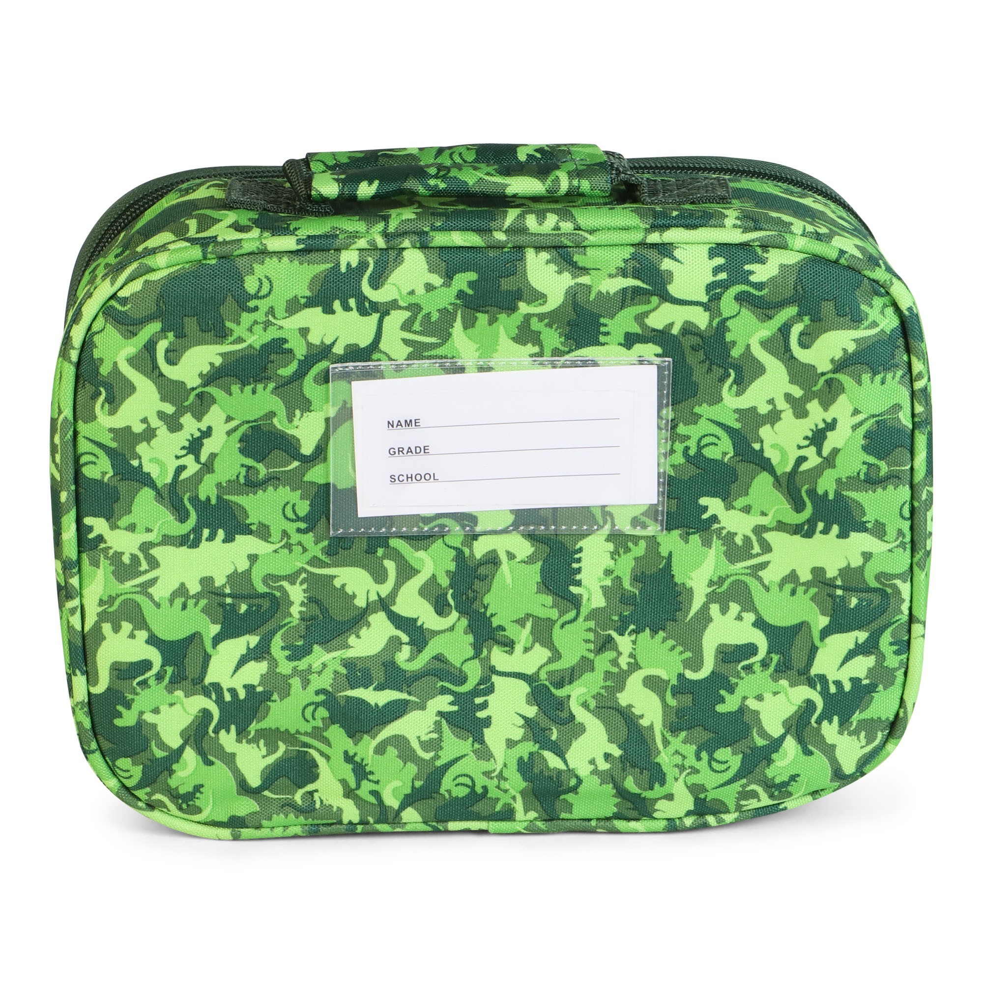 Bixbee Boys Dinosaur Camo Lunch Bag