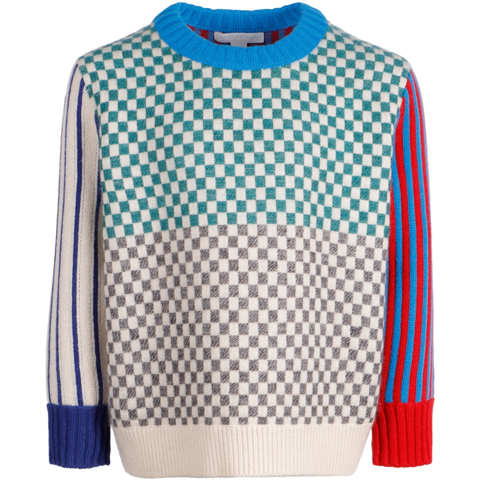 Burberry Boys Cashmere Checked Sweater