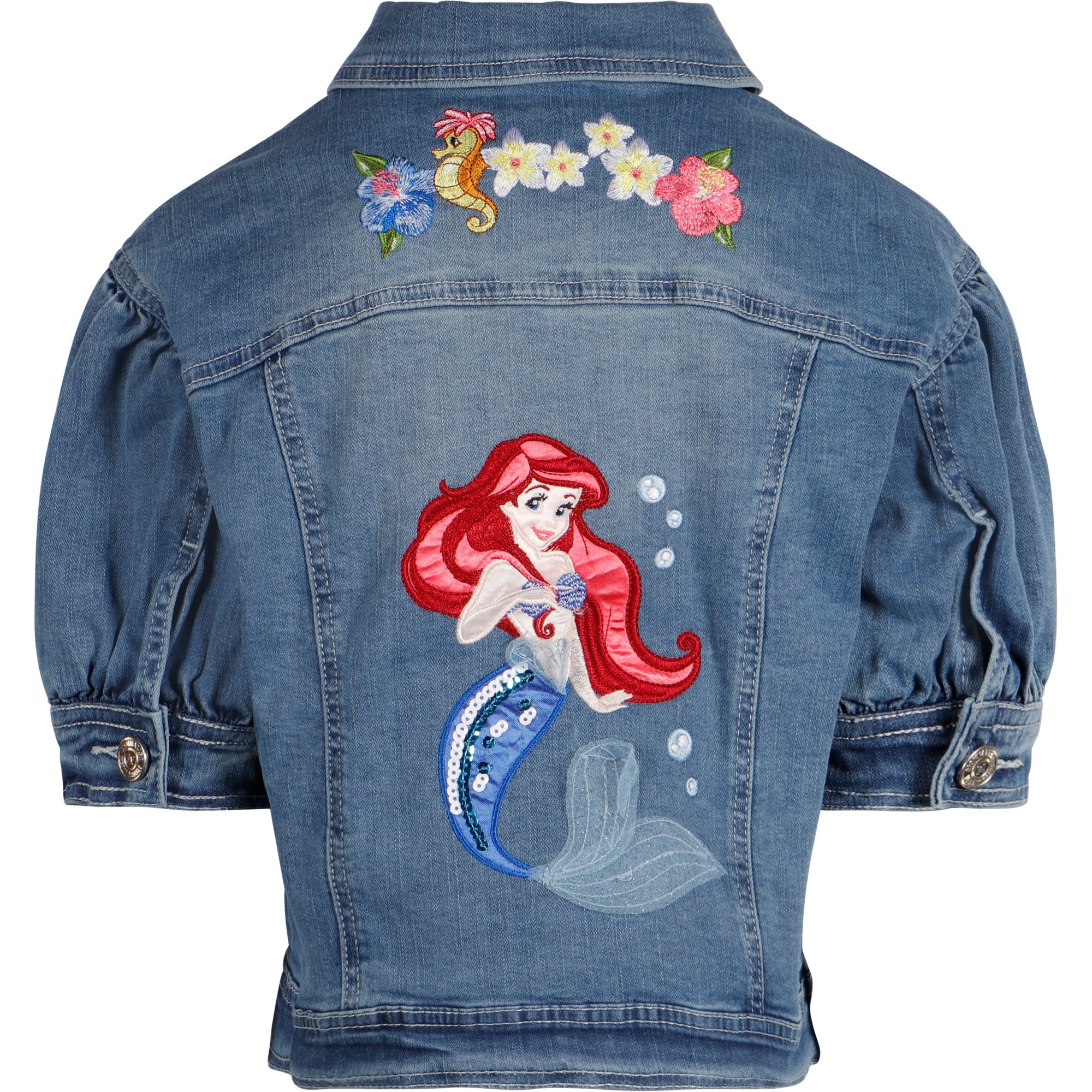 M Custom Denim Jacket Disney The Little Mermaid agrohort.ipb.ac.id
