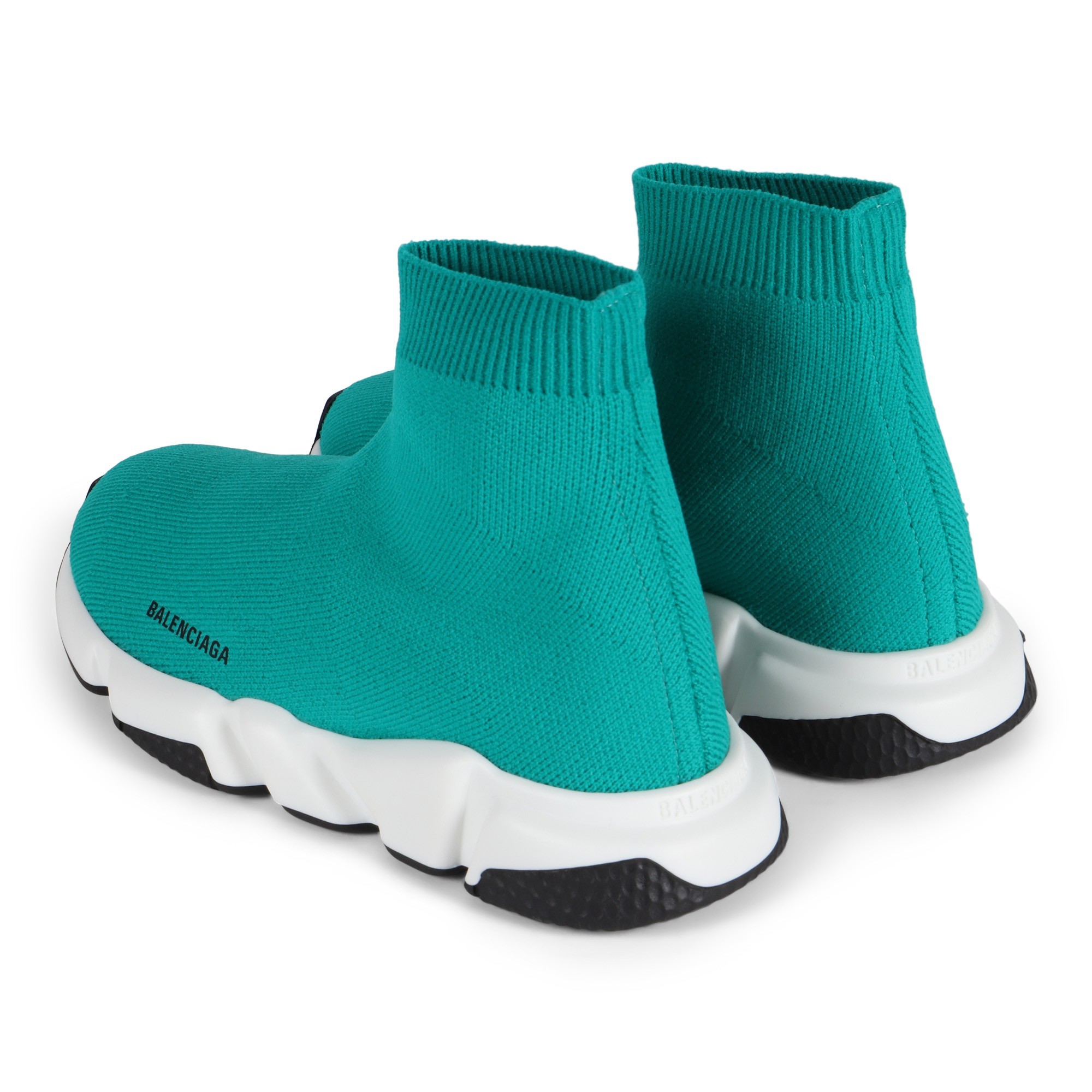 Balenciaga Green Knit Sock Sneakers
