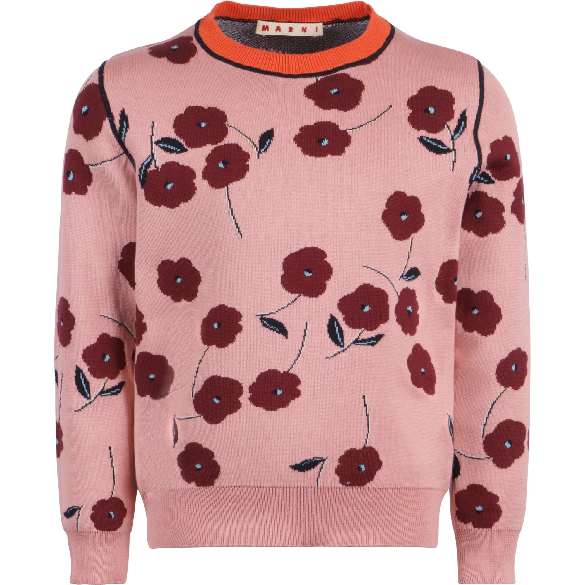 Marni Girls Floral Sweater in Pink