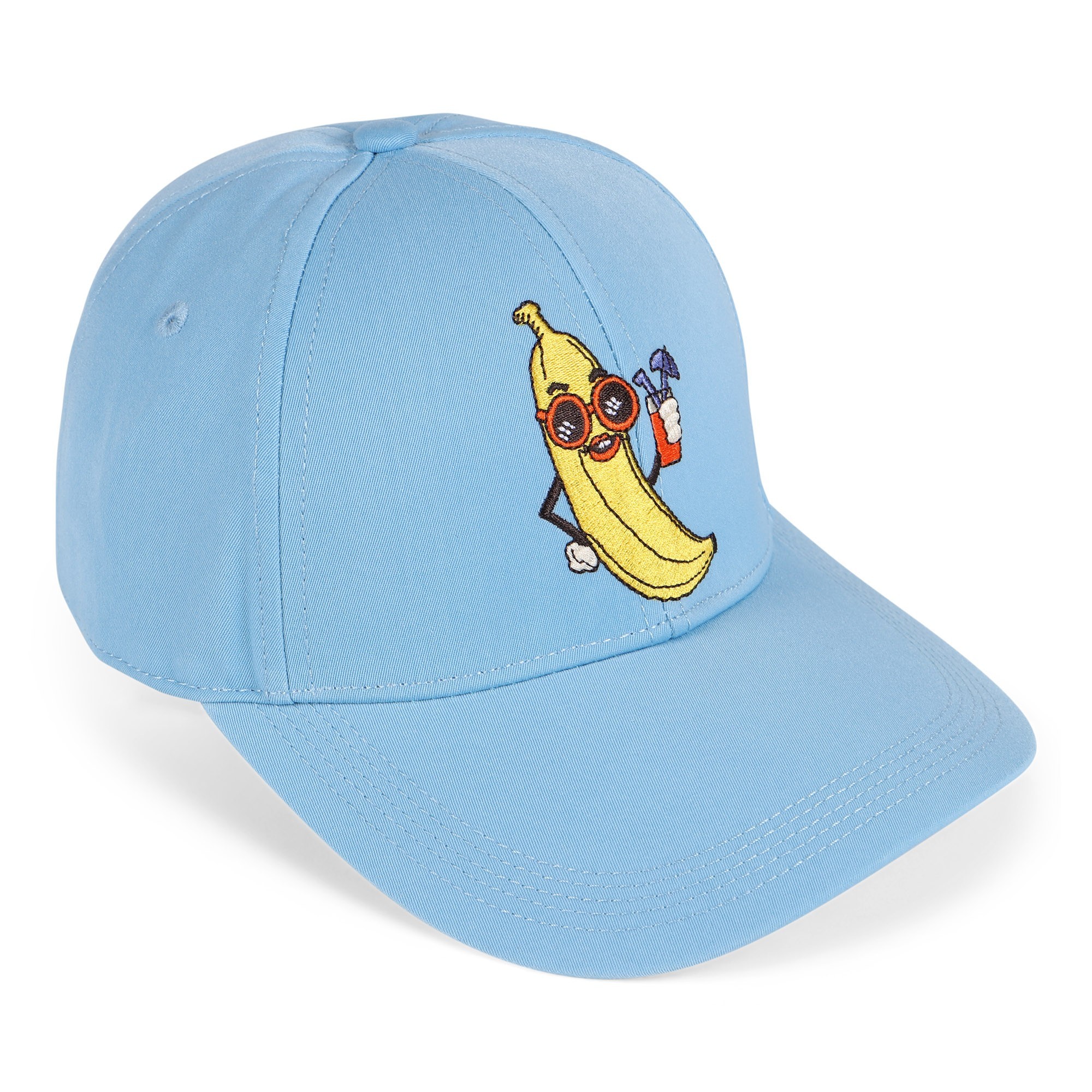 Mini Rodini Banana Cap in Blue —