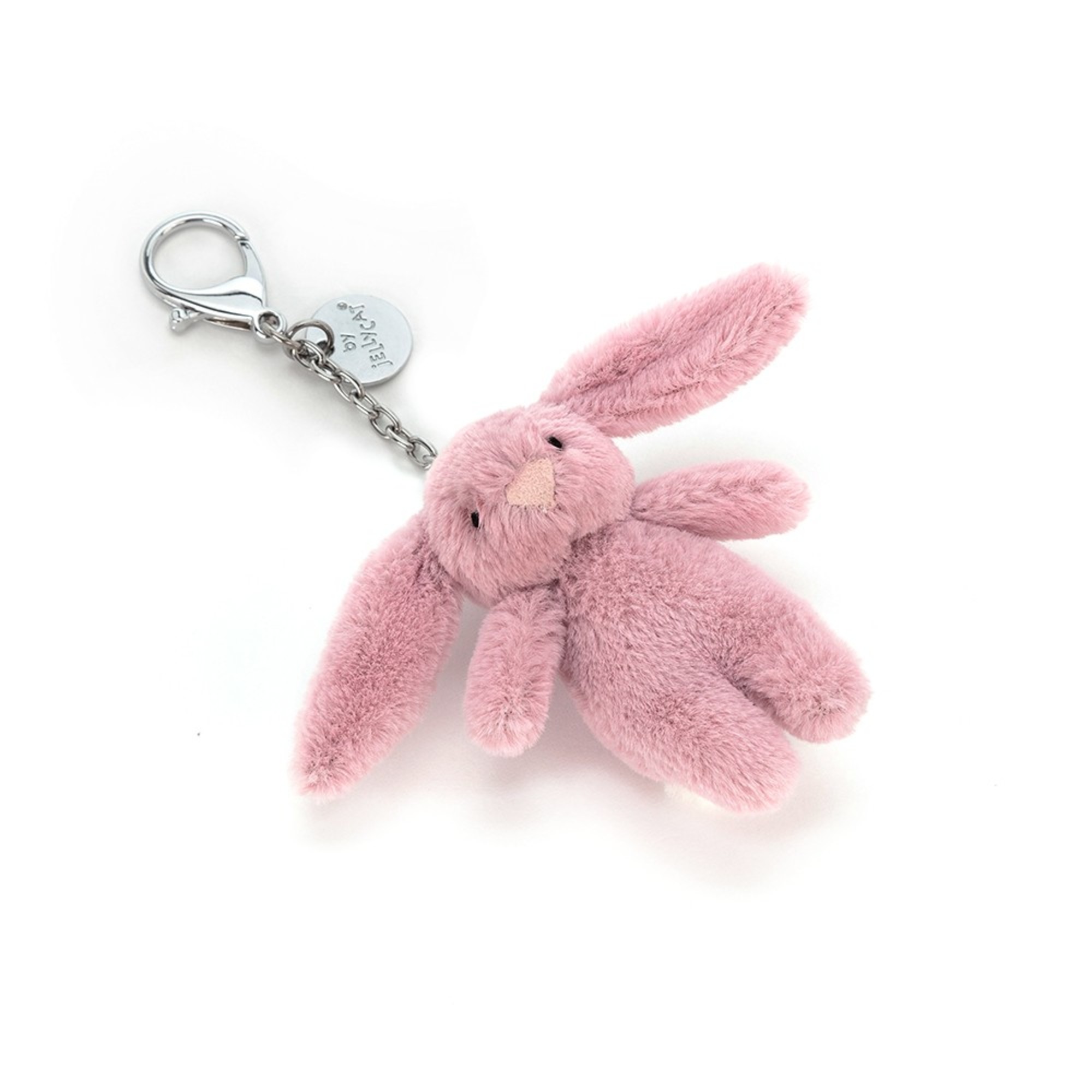 Jellycat "Bashful Bunny" Bag Charm in Pink —