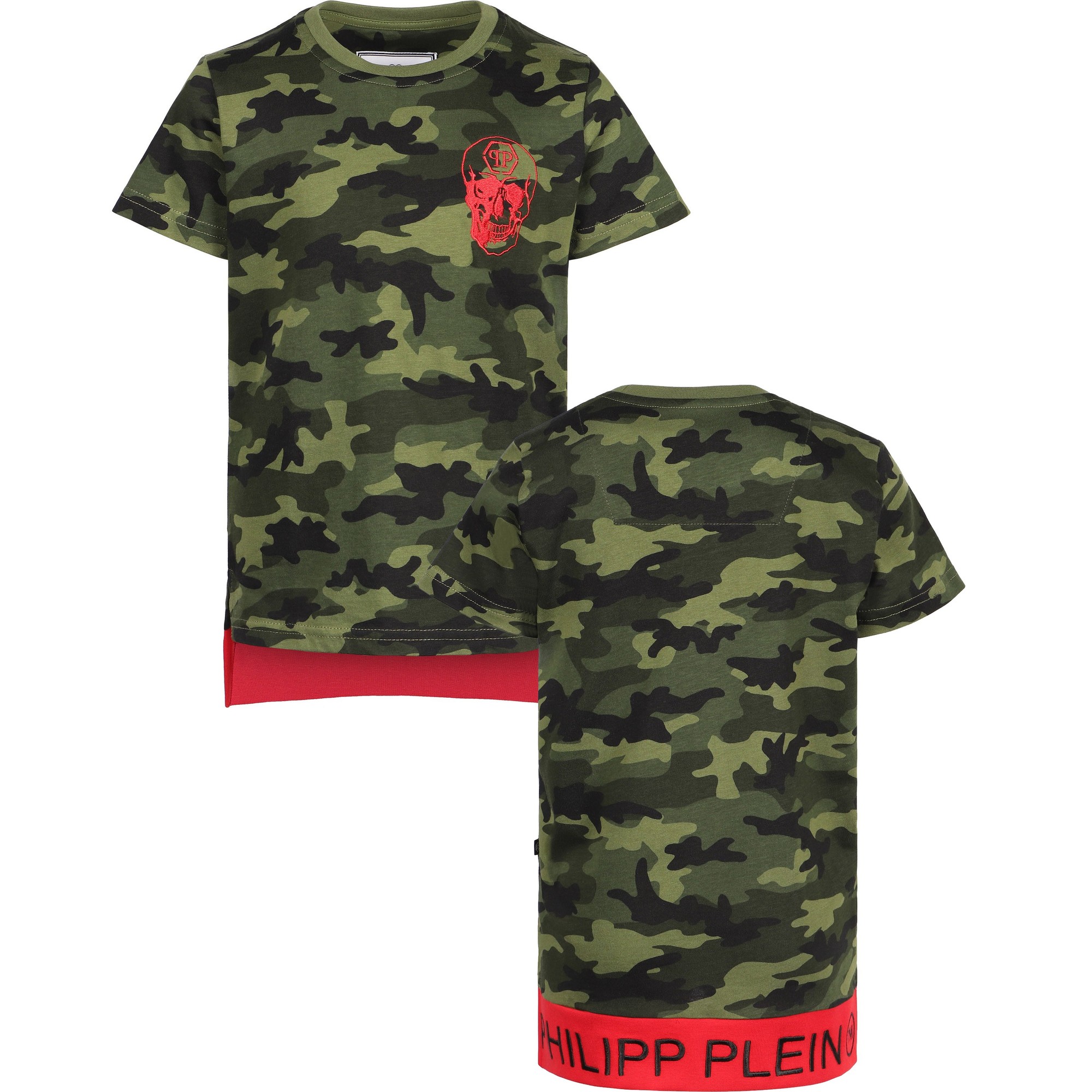 Philipp Plein Boys Camouflage T-Shirt 