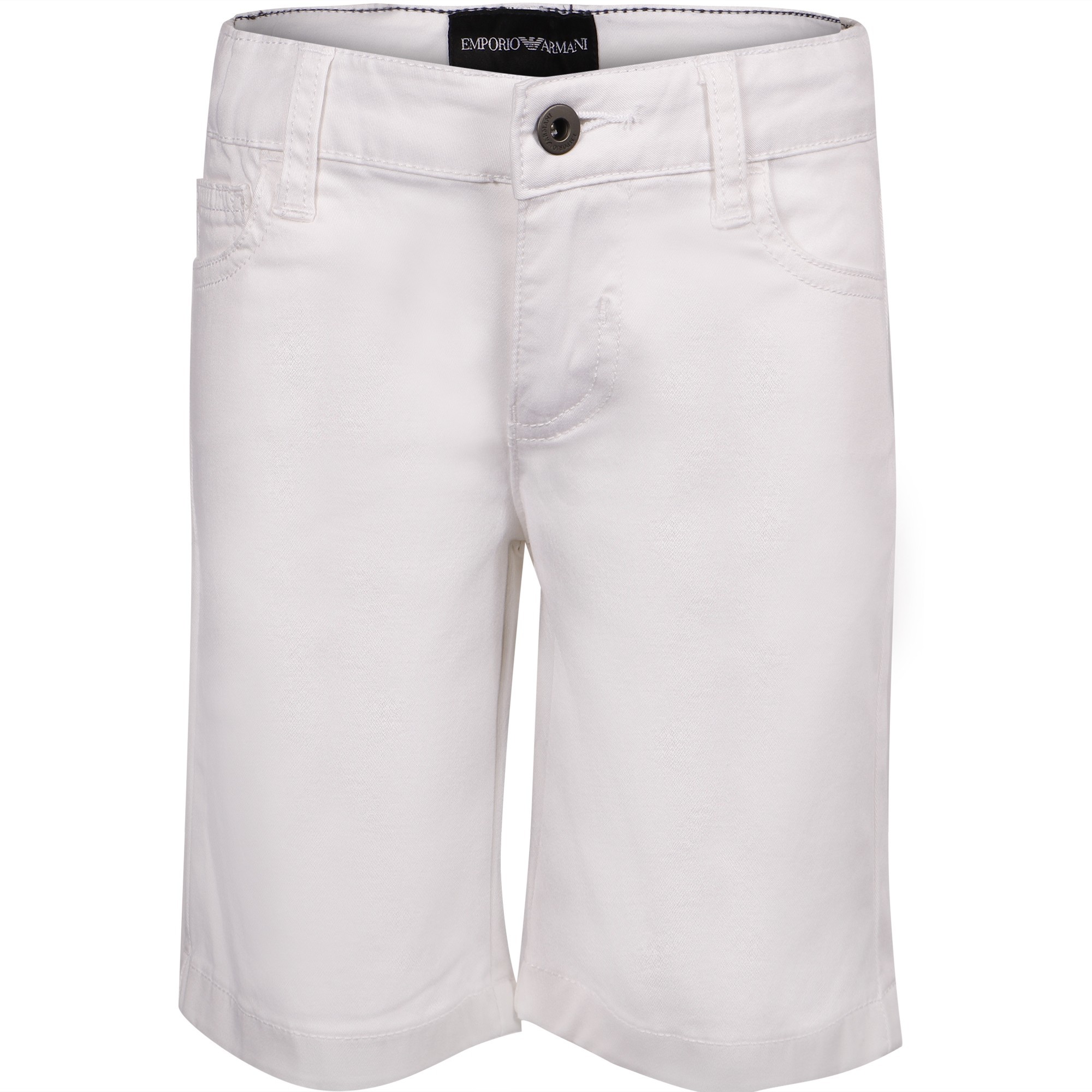 Emporio Armani Boys Classic Shorts in White
