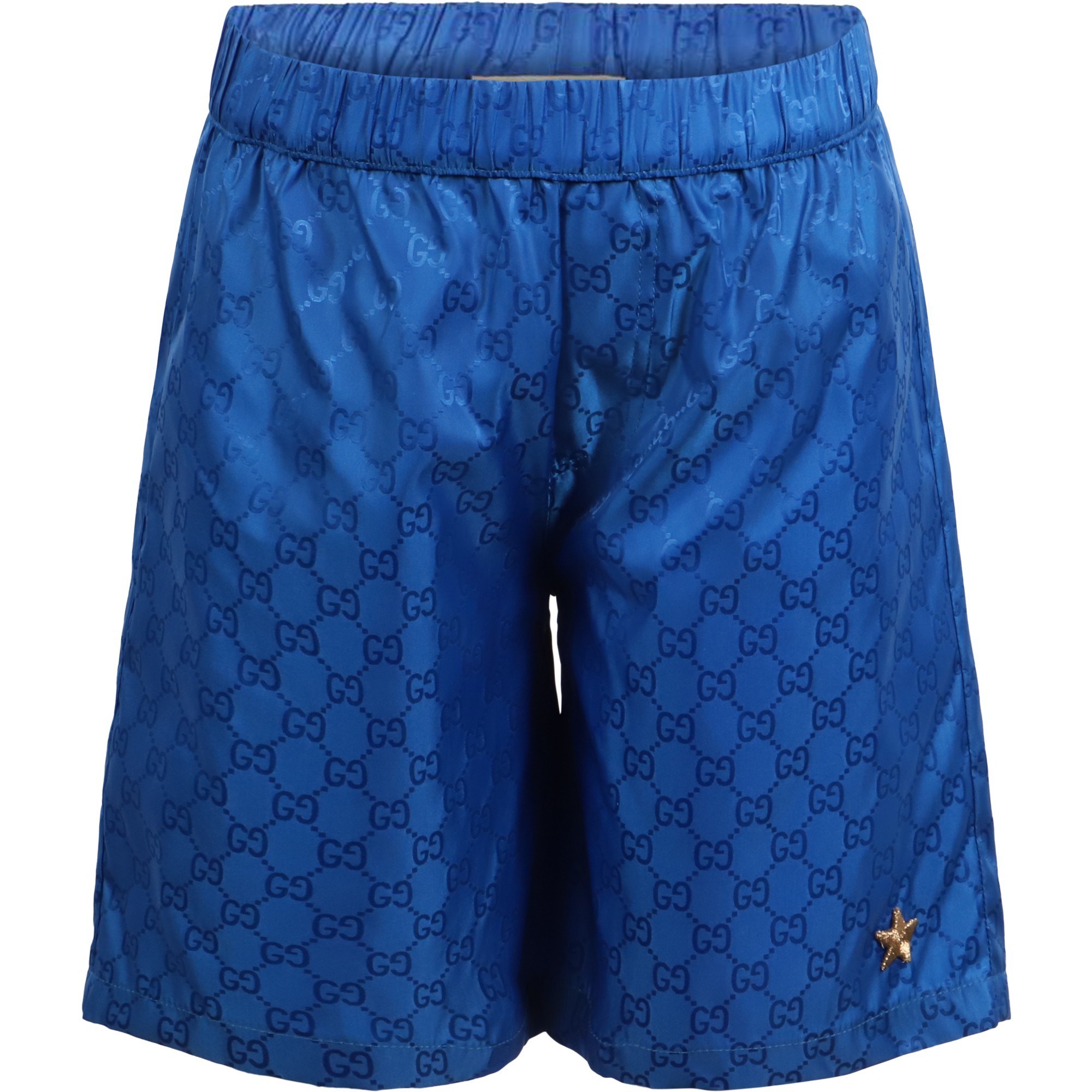 Gucci Boys "GG" Swimming Trunks in Blue —